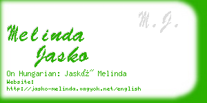 melinda jasko business card